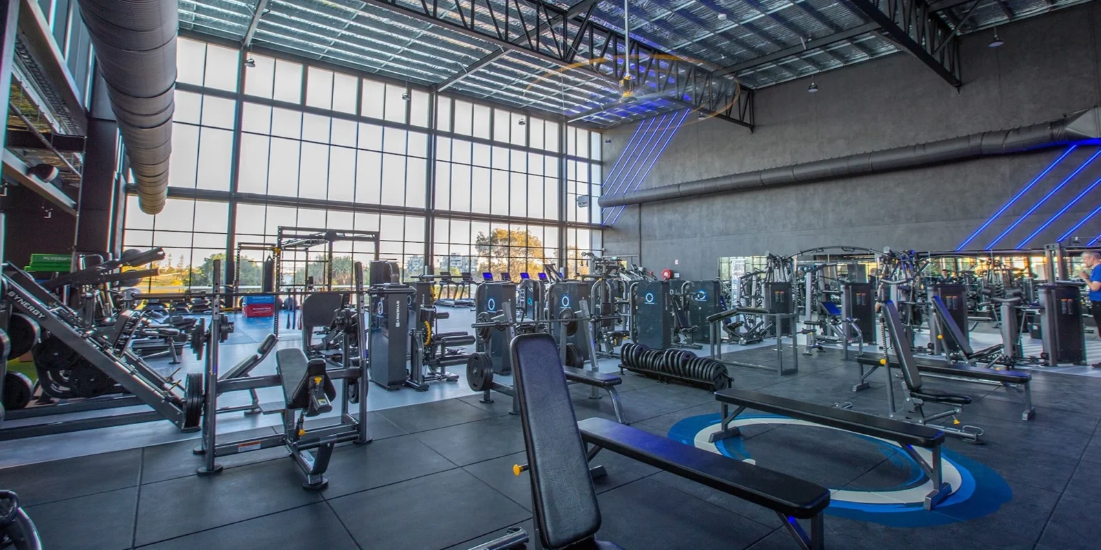 The training floor at O2 Performance gym.